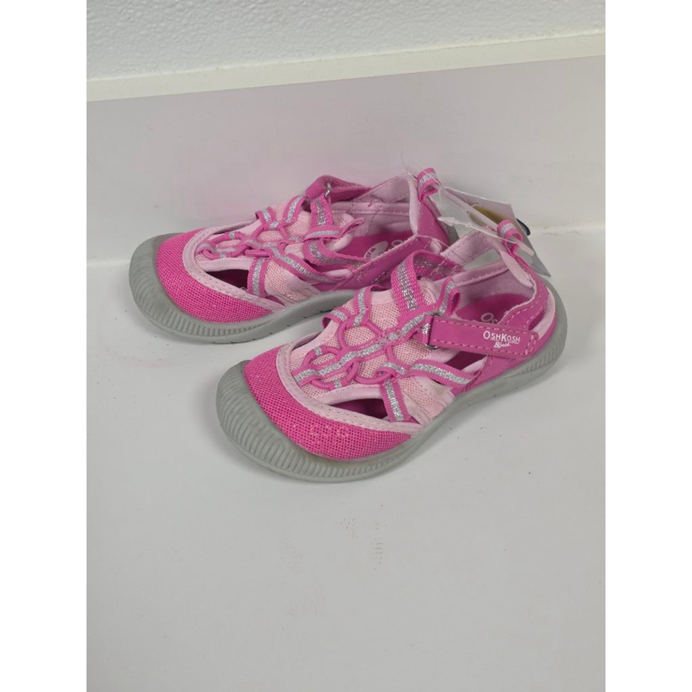 Girls' OshKosh B'gosh Pink & Grey Toddler 8 Sandals‎ - Picture 3 of 9
